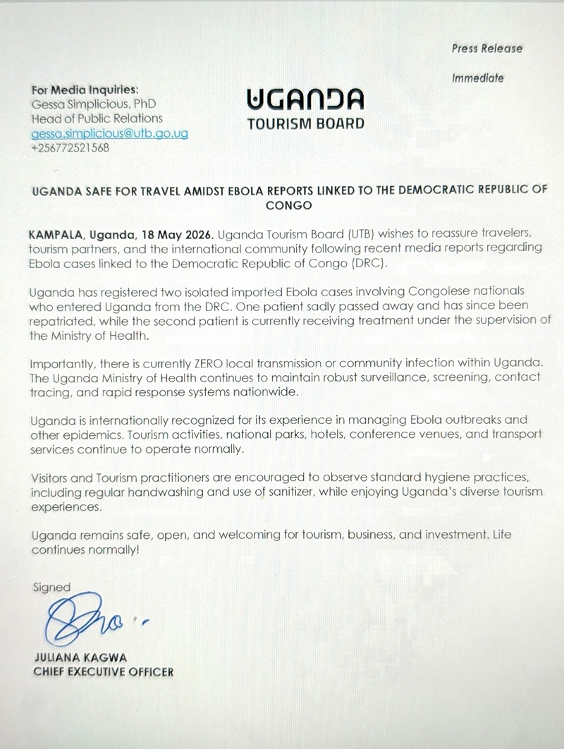 UTB Statement Ebola